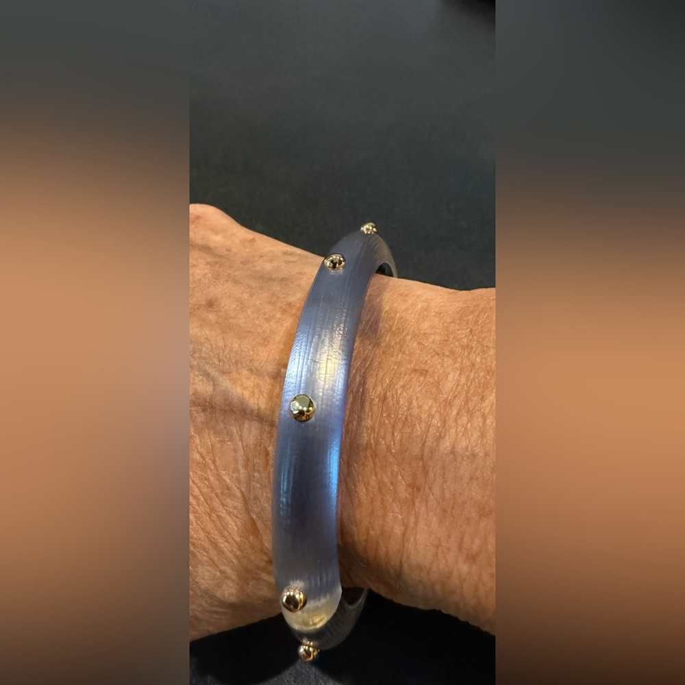 Alexis Bittar Lucite Gold Stud Bracelet - Picture 5 of 5